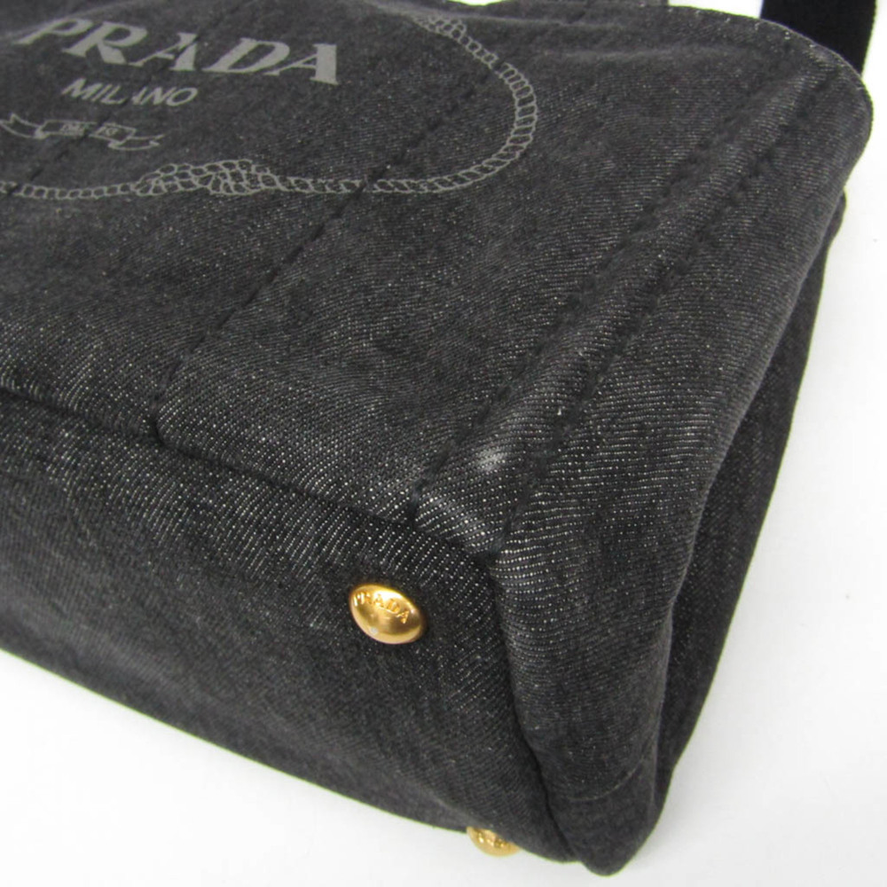 PRADA Black Canvas Shoulder Bag - Picture 6 of 16